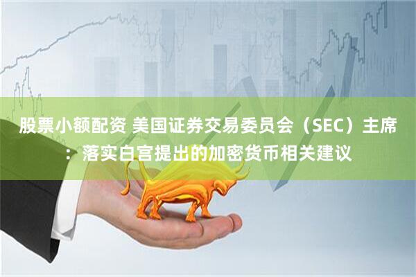 股票小额配资 美国证券交易委员会（SEC）主席：落实白宫提出的加密货币相关建议